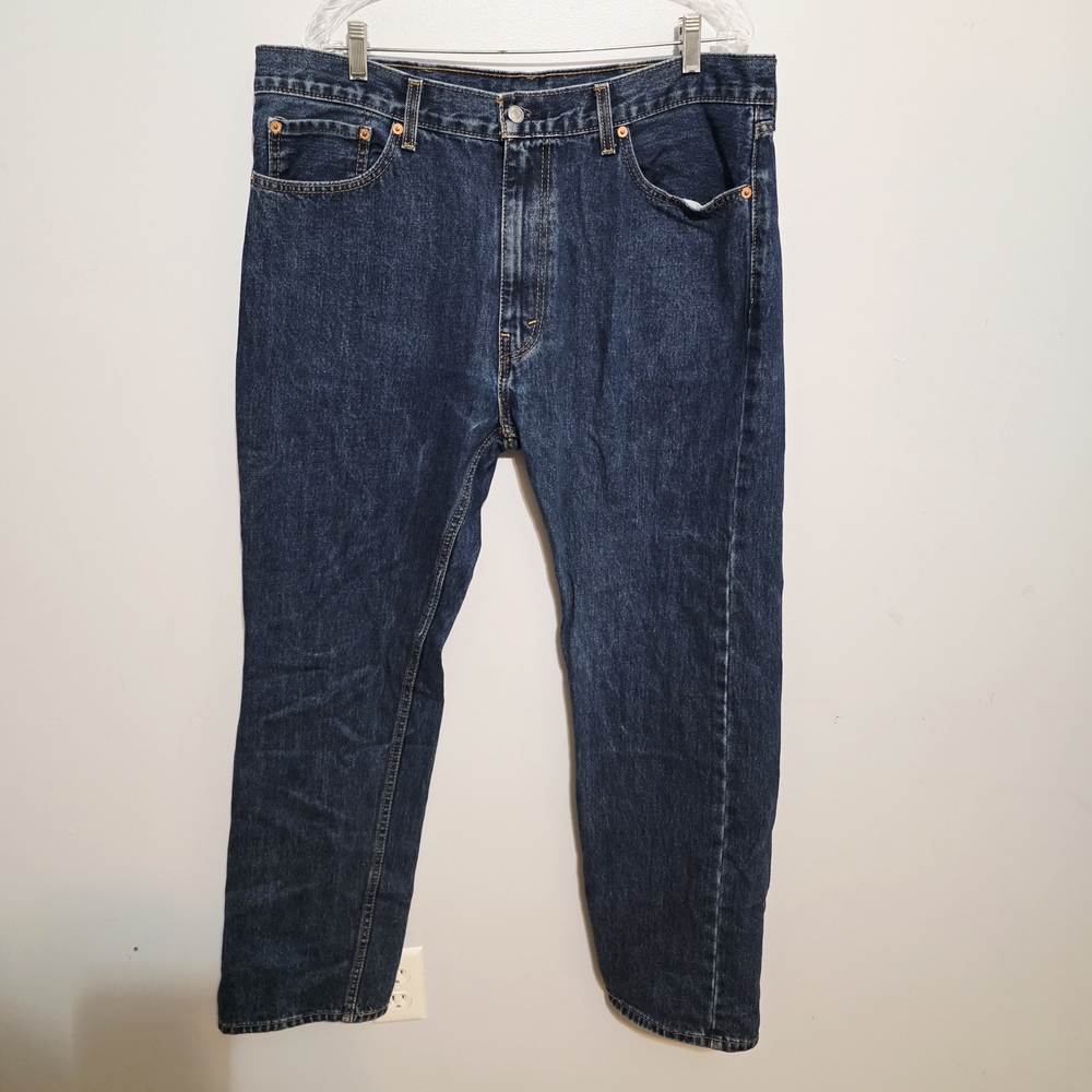 Levi's Men's 505 Regular Fit Jeans Dark Wash 38x32